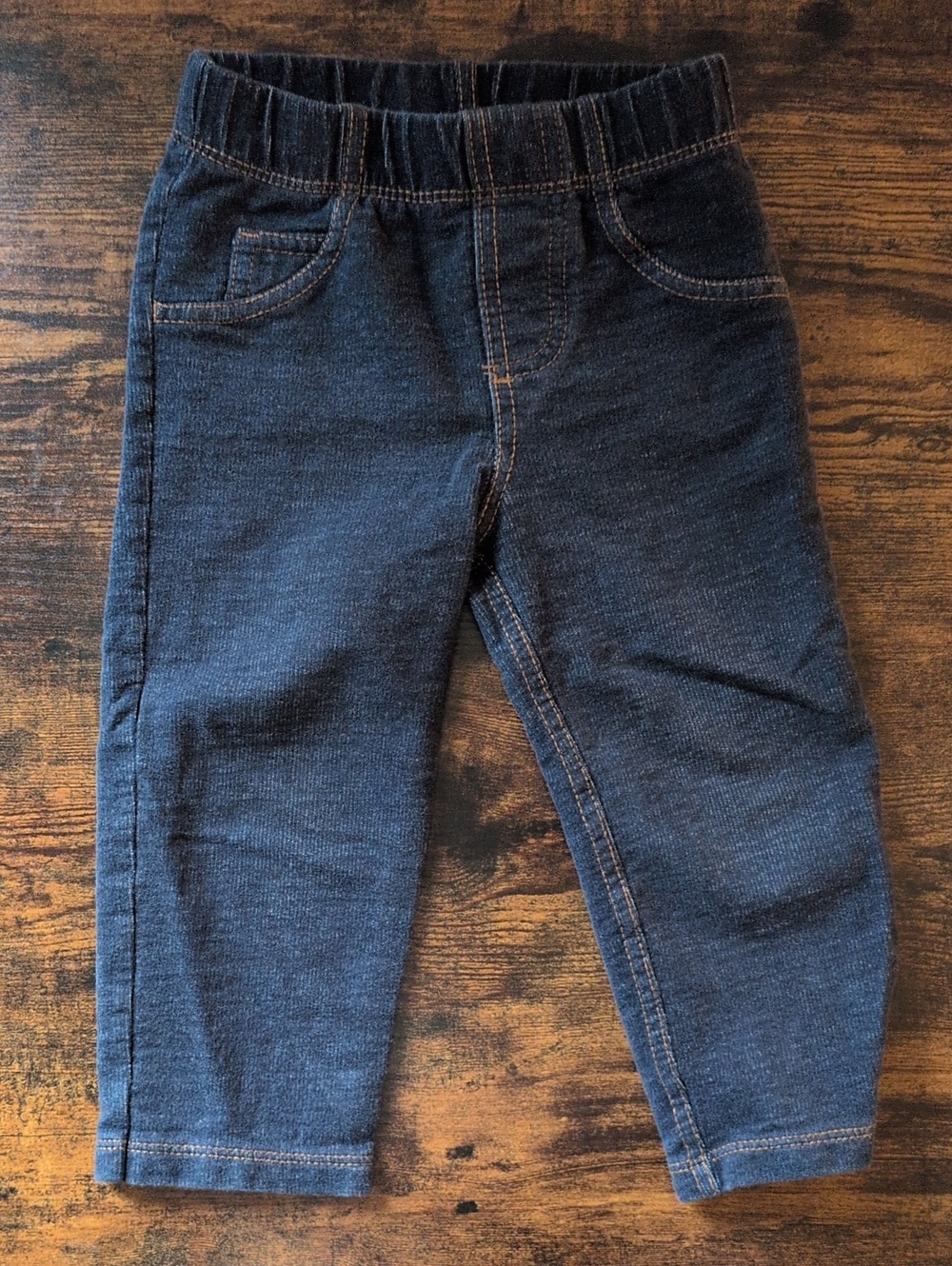 5/$25 Carter's Dark Indigo Knit Jeans 24M